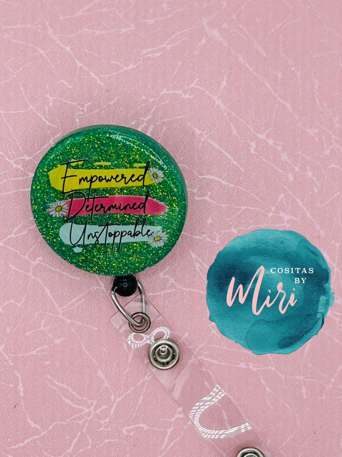 Empowered Determined Unstoppable Badge Reel