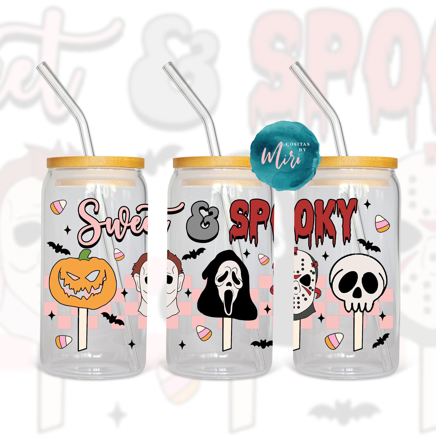 Sweet and Spooky Villains UV DTF Wrap