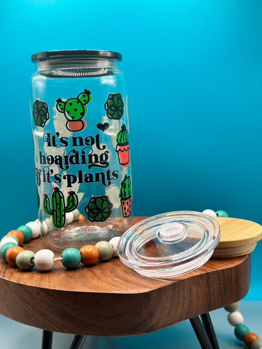 Plant Mom Glass Can