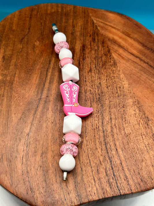 Pink Boot Handle Charm