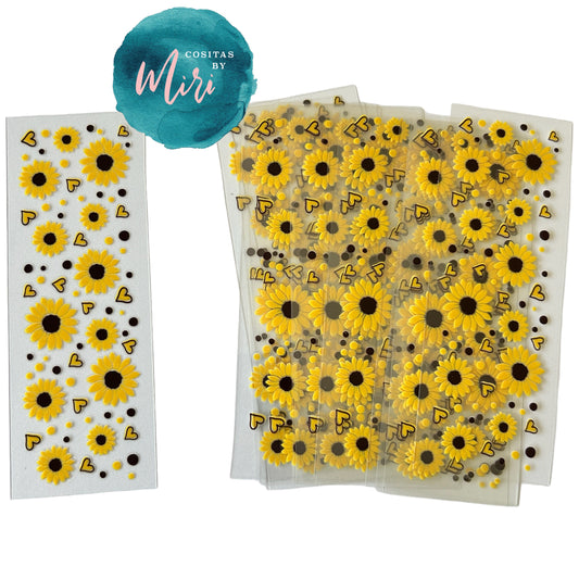 Sun Flower UV DTF Pen wrap