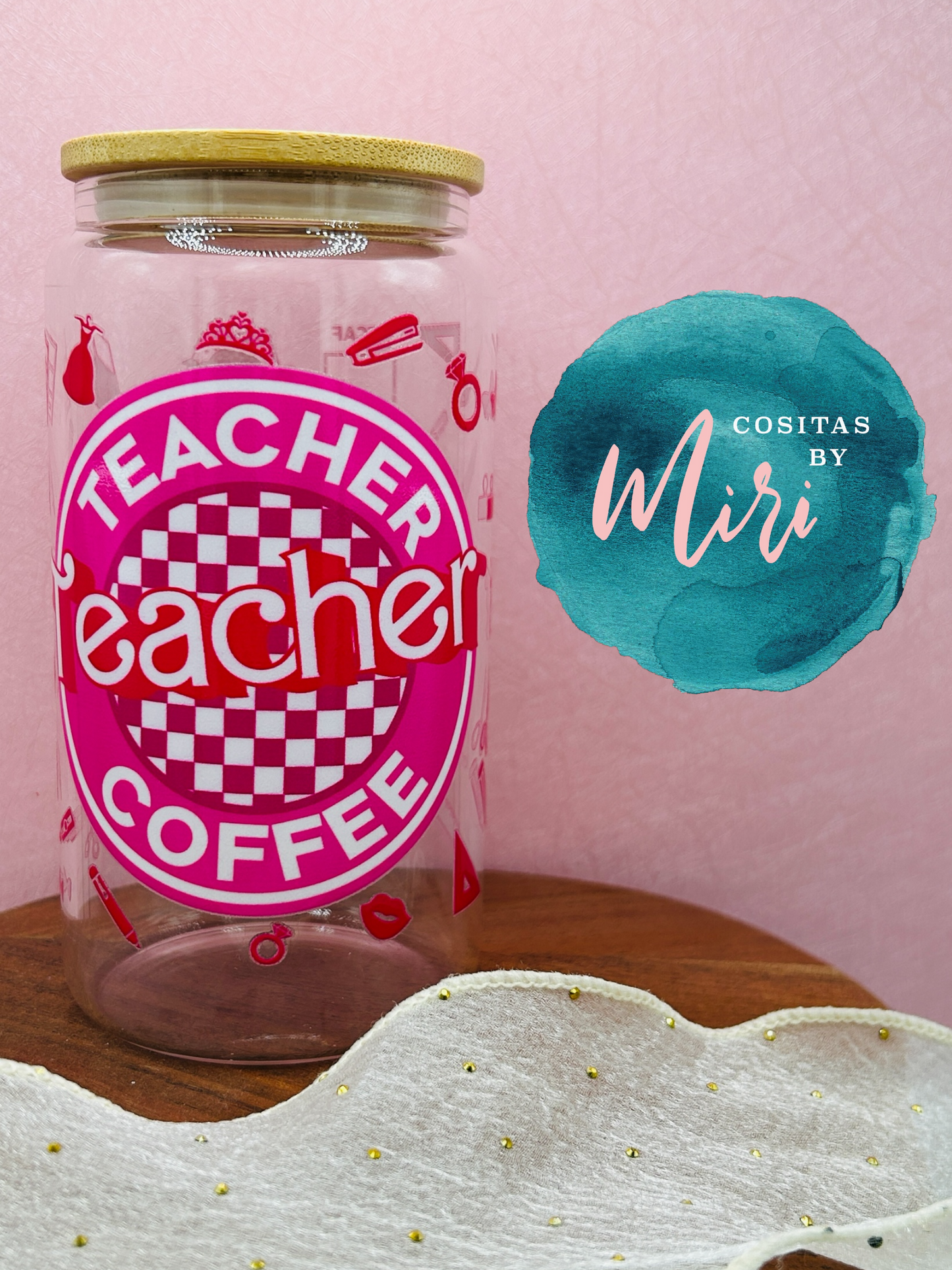 Teacher Coffee Glass Can