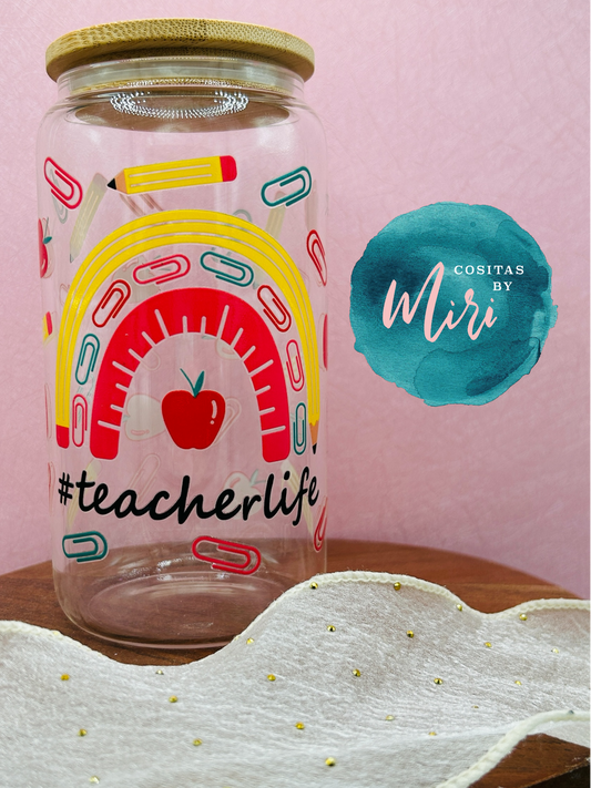 #teacherlife Glass Can