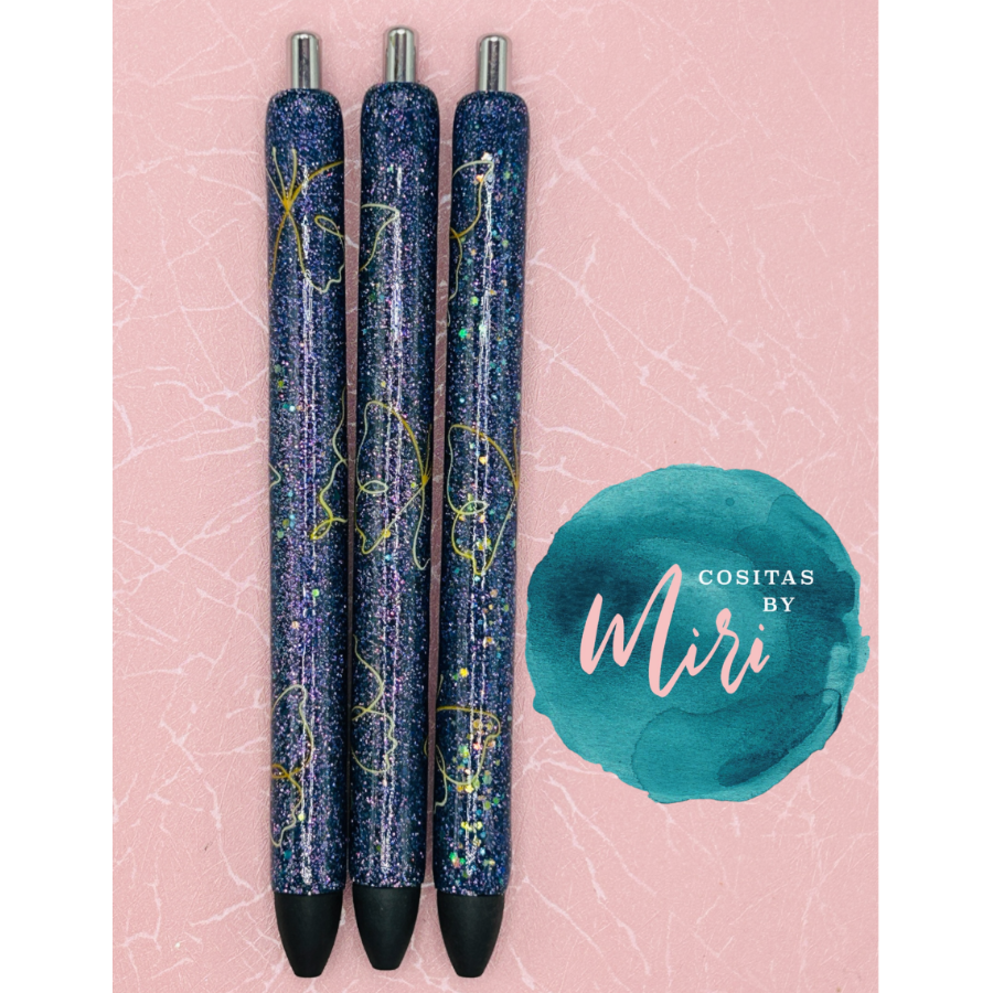 Butterfly line Drawing Epoxy Pen