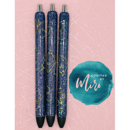 Butterfly line Drawing Epoxy Pen